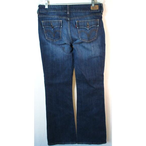 Levi's Women's Mid Rise Slender Boot Cut Stretch Blue Jeans Size 10 - Picture 4 of 9
